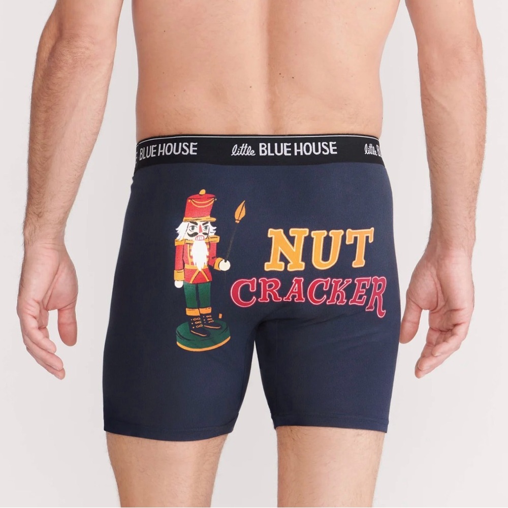 Hardly (little blue house) Men's Navy Boxer Briefs. NWT